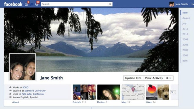 Facebook new feature Timeline 2